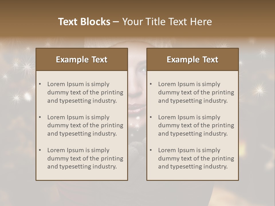Background Hands Hat PowerPoint Template