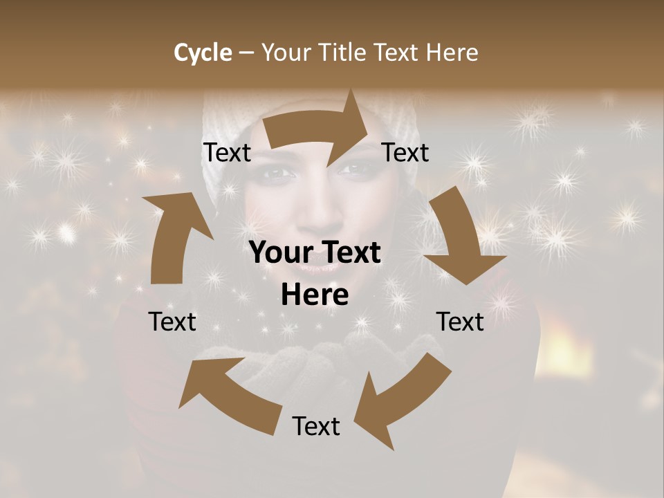 Background Hands Hat PowerPoint Template