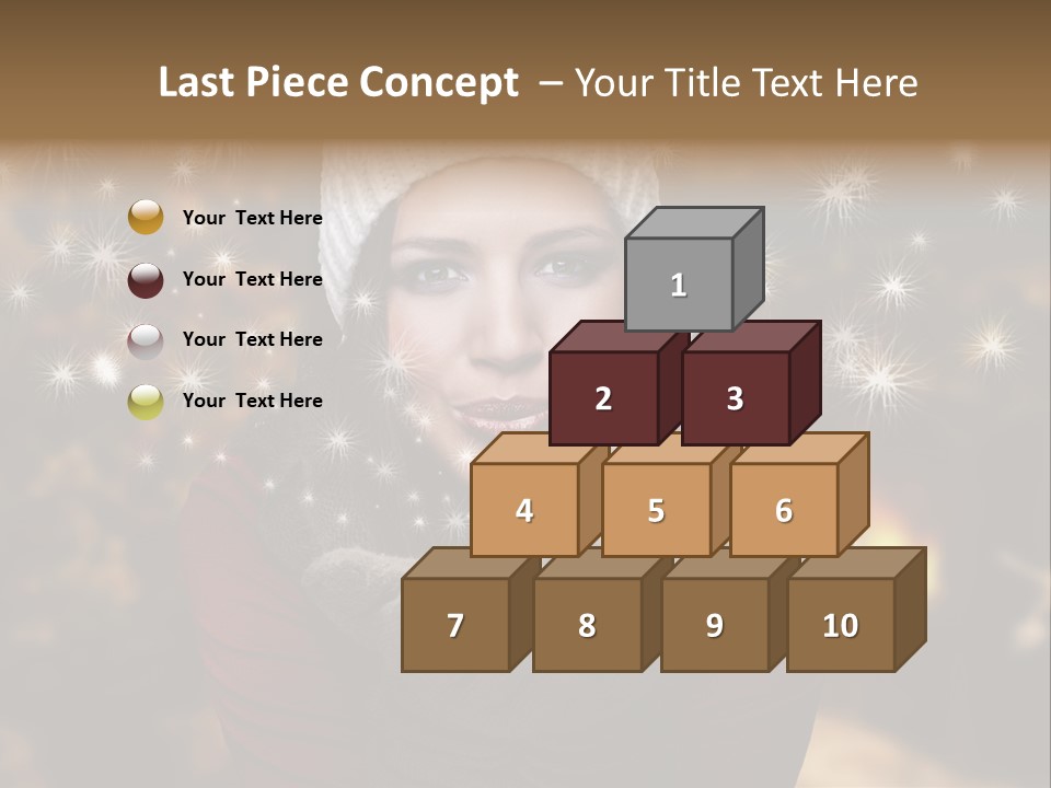 Background Hands Hat PowerPoint Template