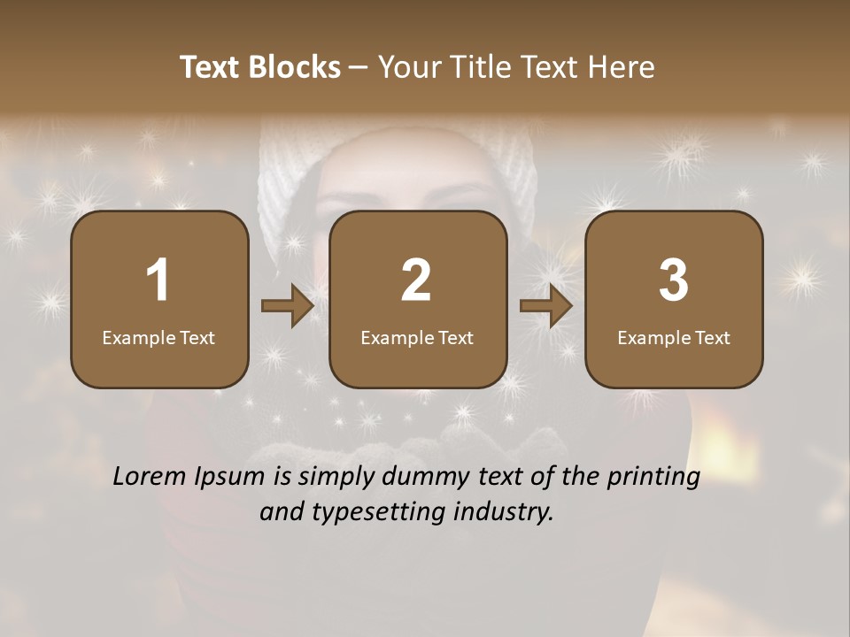 Background Hands Hat PowerPoint Template