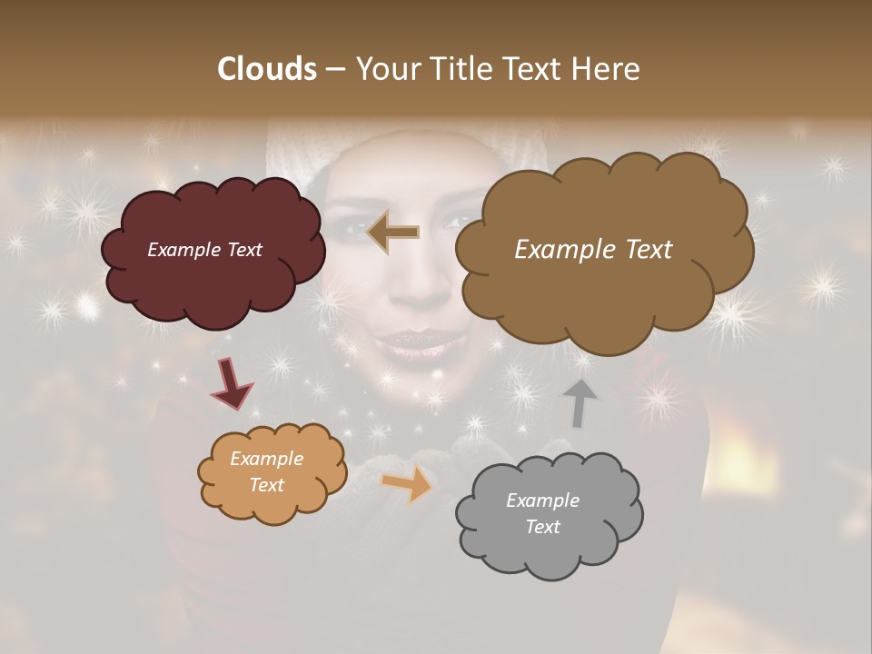 Background Hands Hat PowerPoint Template