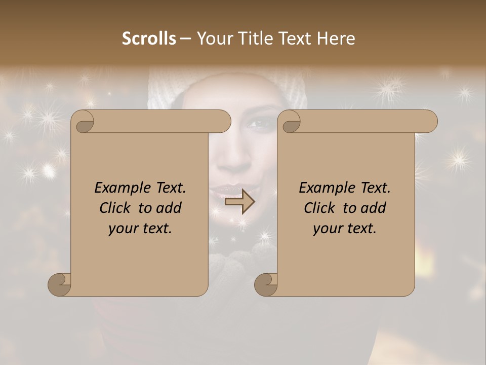 Background Hands Hat PowerPoint Template
