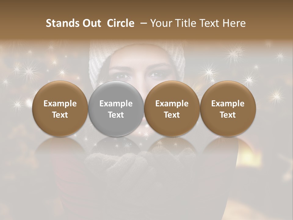 Background Hands Hat PowerPoint Template