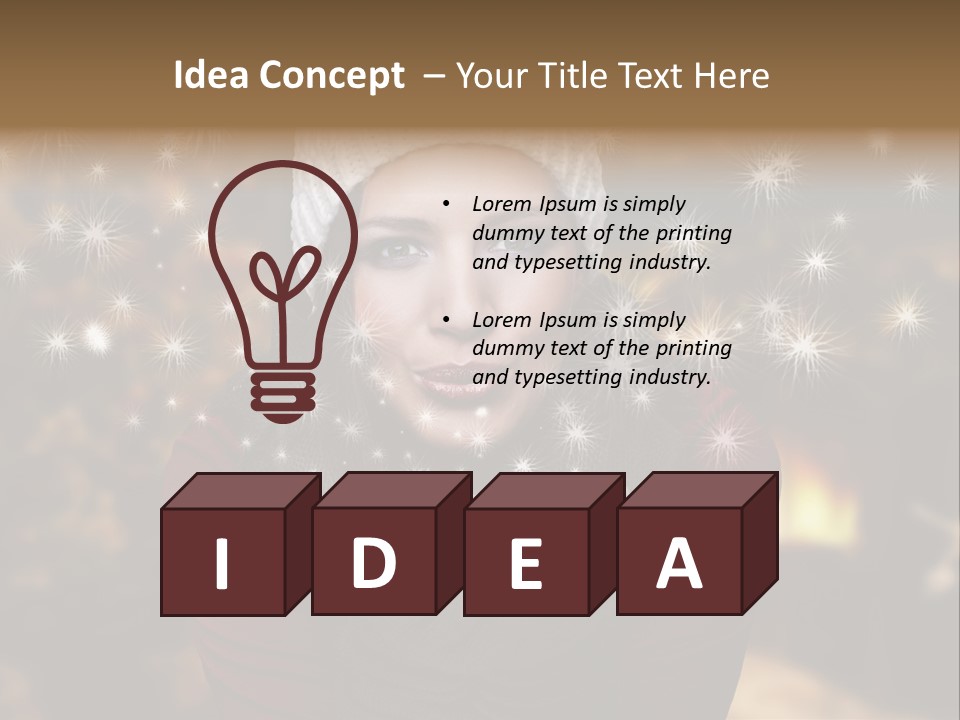 Background Hands Hat PowerPoint Template