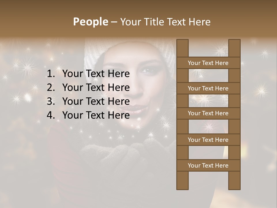 Background Hands Hat PowerPoint Template