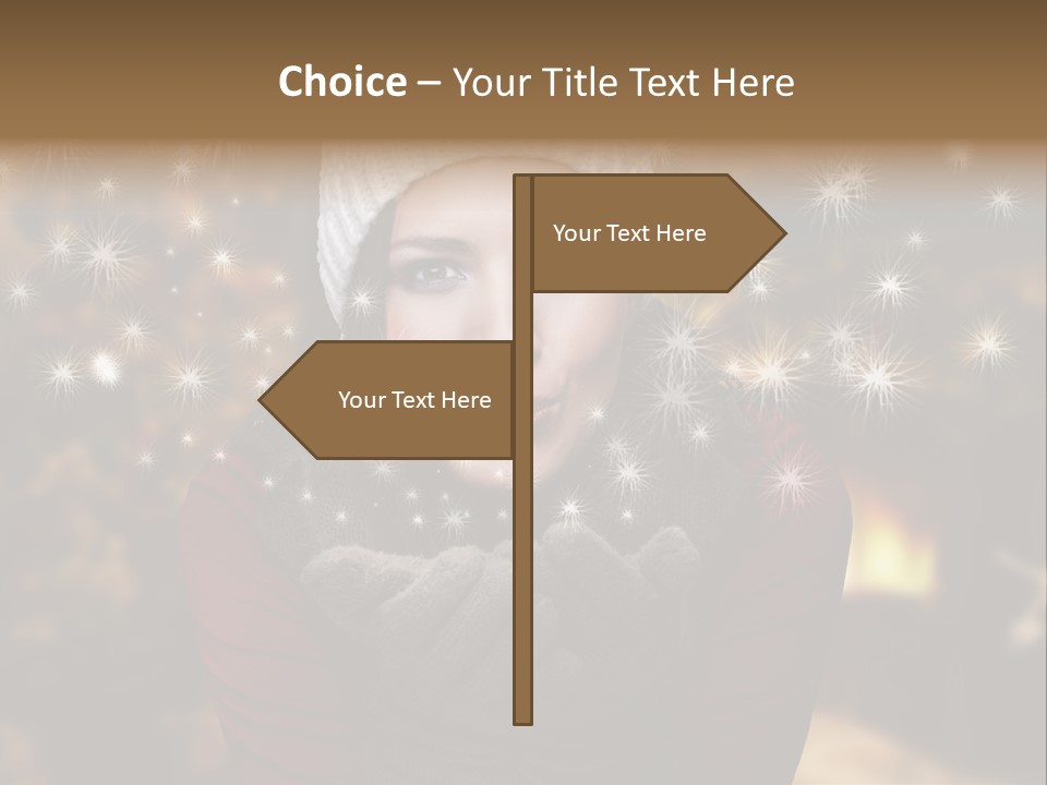 Background Hands Hat PowerPoint Template