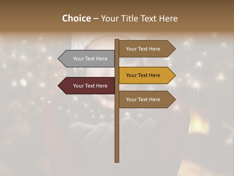 Background Hands Hat PowerPoint Template