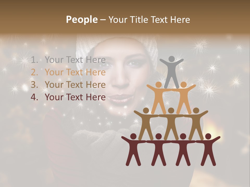 Background Hands Hat PowerPoint Template