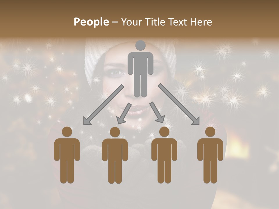 Background Hands Hat PowerPoint Template