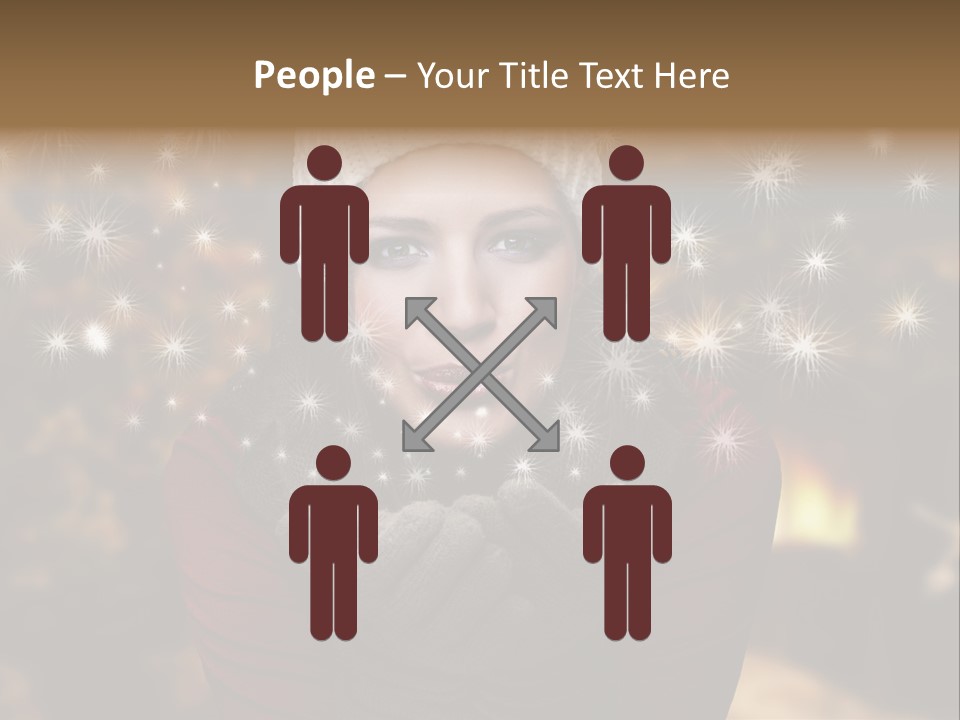 Background Hands Hat PowerPoint Template