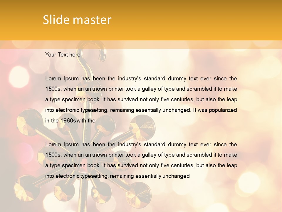 Decoration Decor December PowerPoint Template