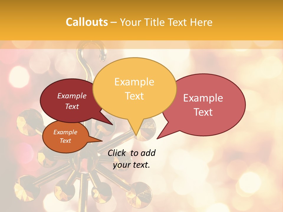 Decoration Decor December PowerPoint Template