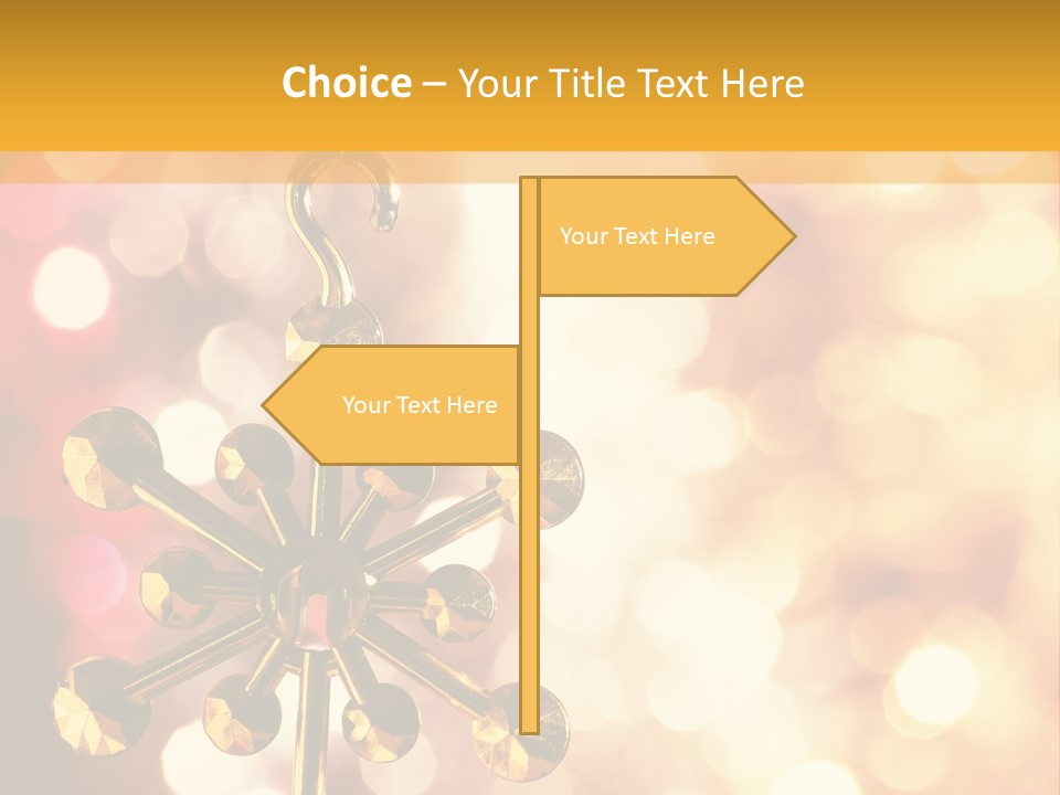 Decoration Decor December PowerPoint Template
