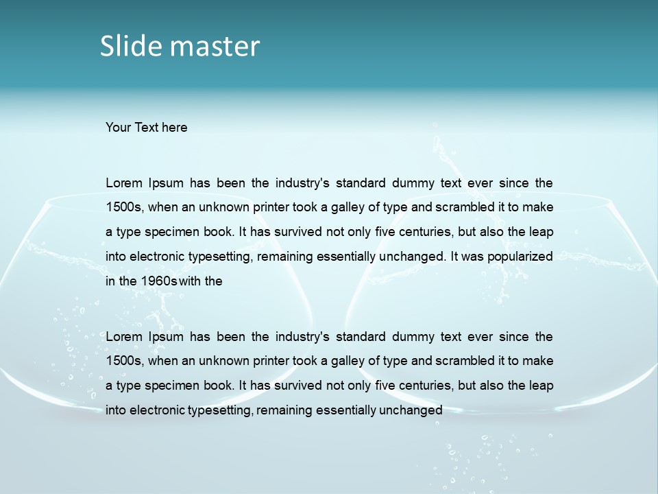 Home Swim Bowl PowerPoint Template