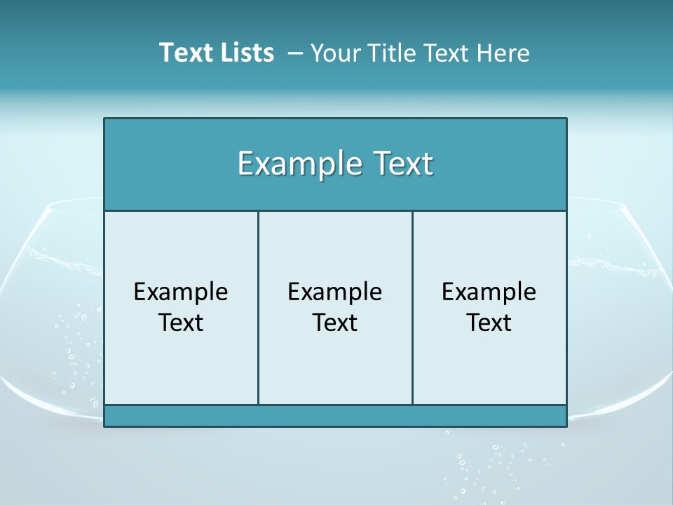 Home Swim Bowl PowerPoint Template