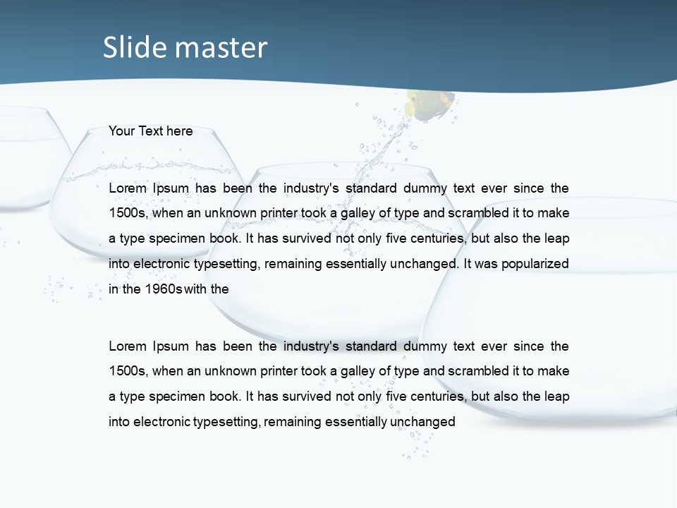 Splash Tank Photo PowerPoint Template