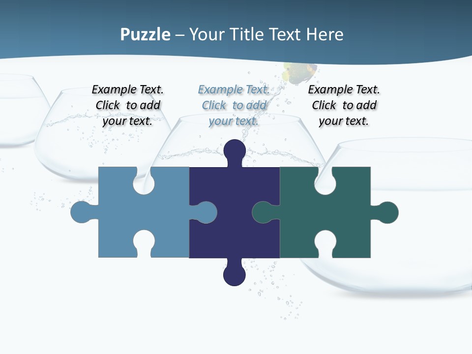 Splash Tank Photo PowerPoint Template