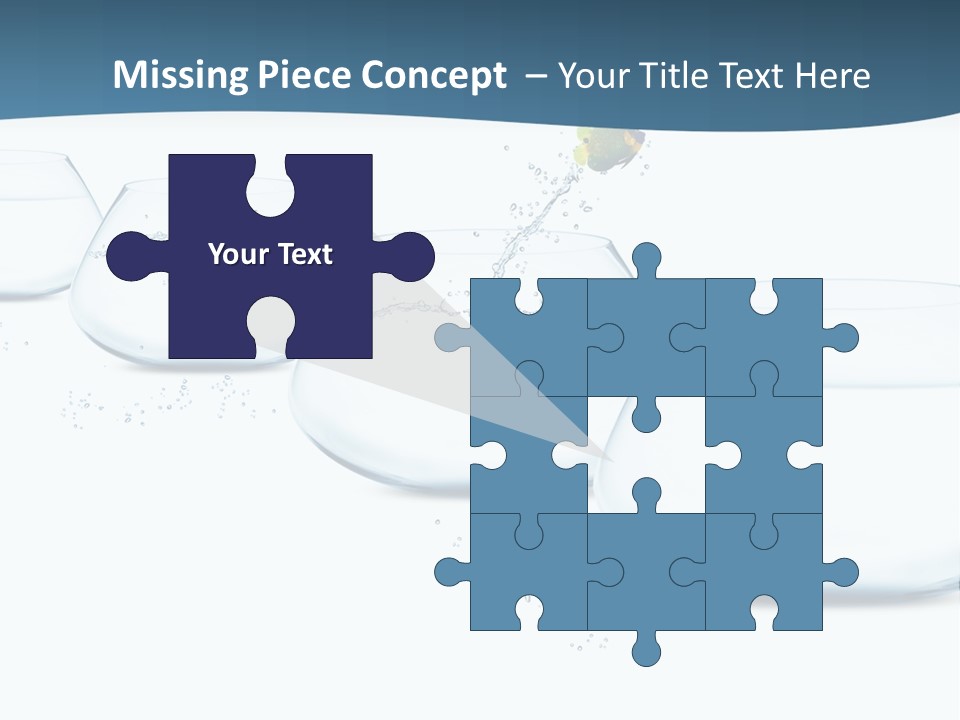 Splash Tank Photo PowerPoint Template