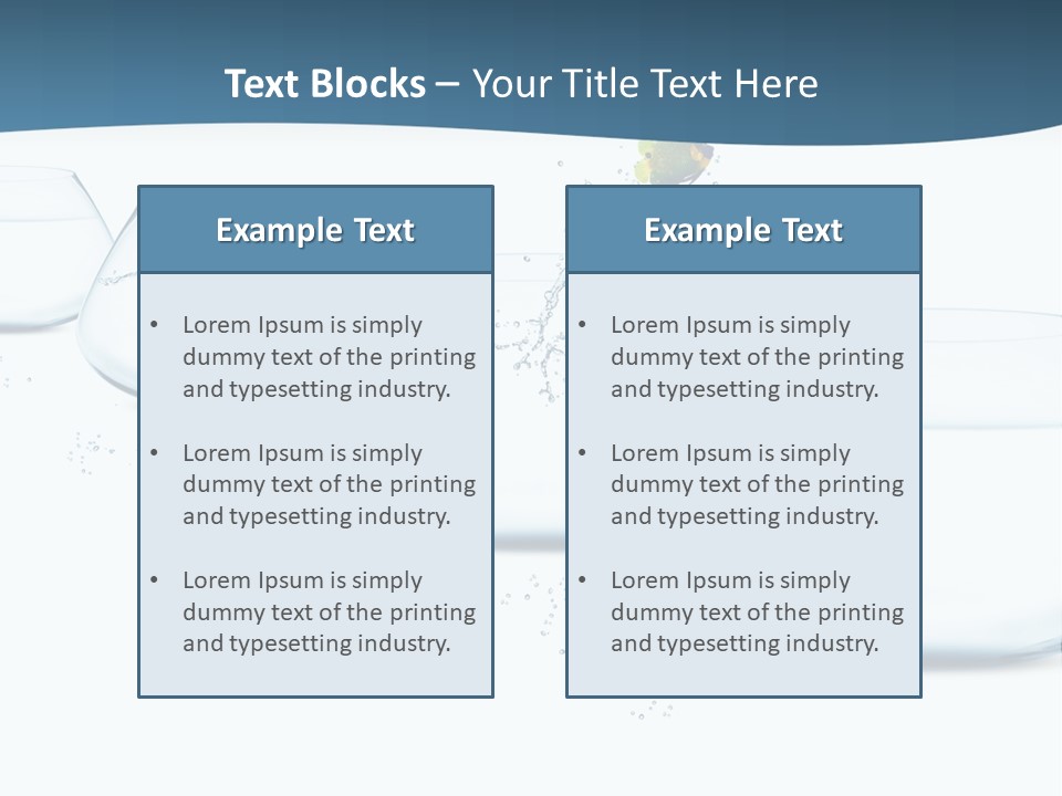 Splash Tank Photo PowerPoint Template