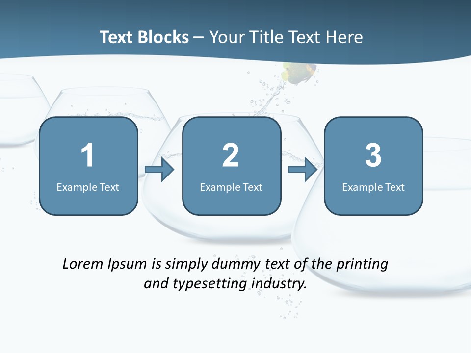 Splash Tank Photo PowerPoint Template