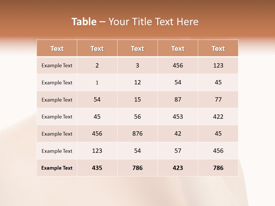 Care Leisure Perfection PowerPoint Template