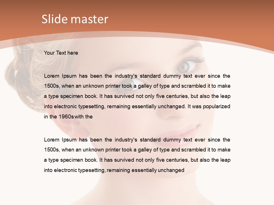 Nature Elegance Face PowerPoint Template