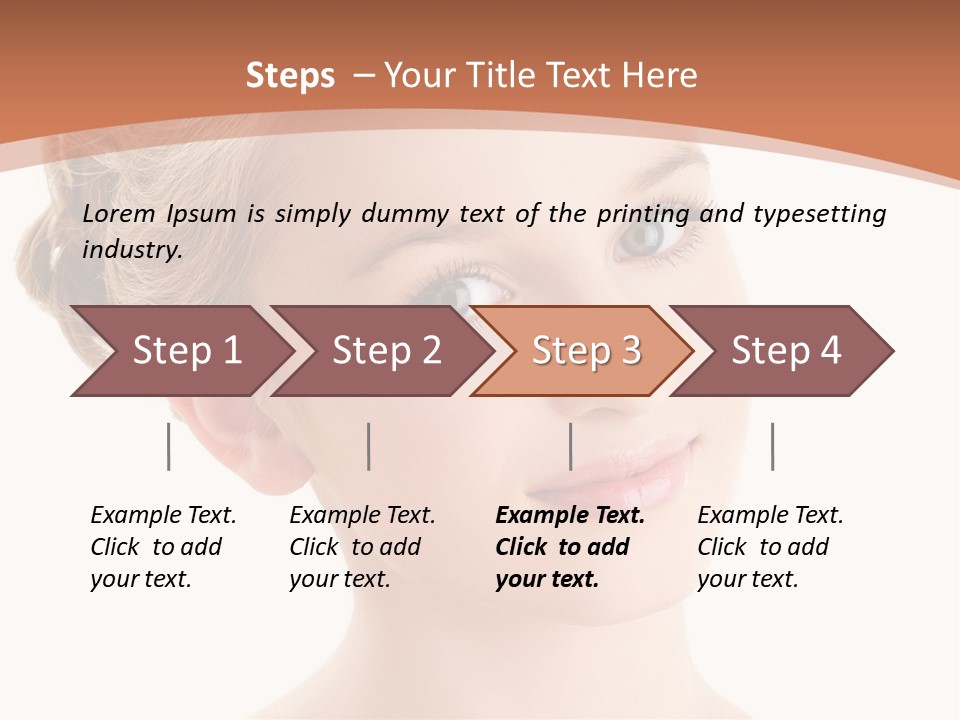 Nature Elegance Face PowerPoint Template