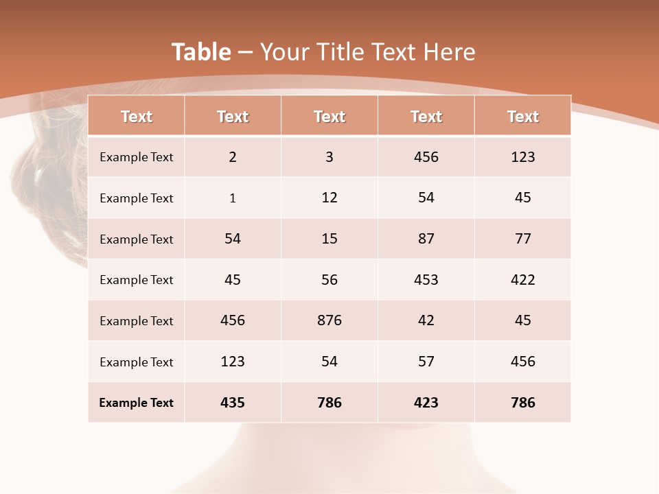 Nature Elegance Face PowerPoint Template