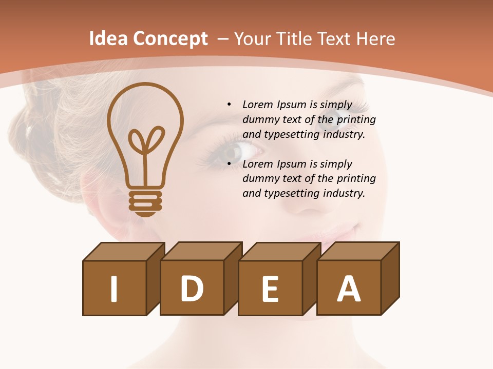 Nature Elegance Face PowerPoint Template