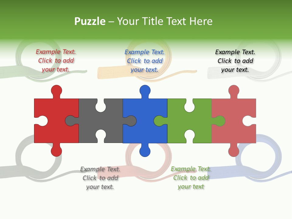 Martial Color Clothes PowerPoint Template