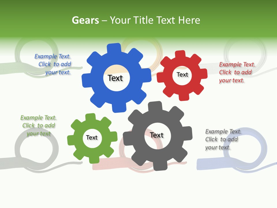 Martial Color Clothes PowerPoint Template