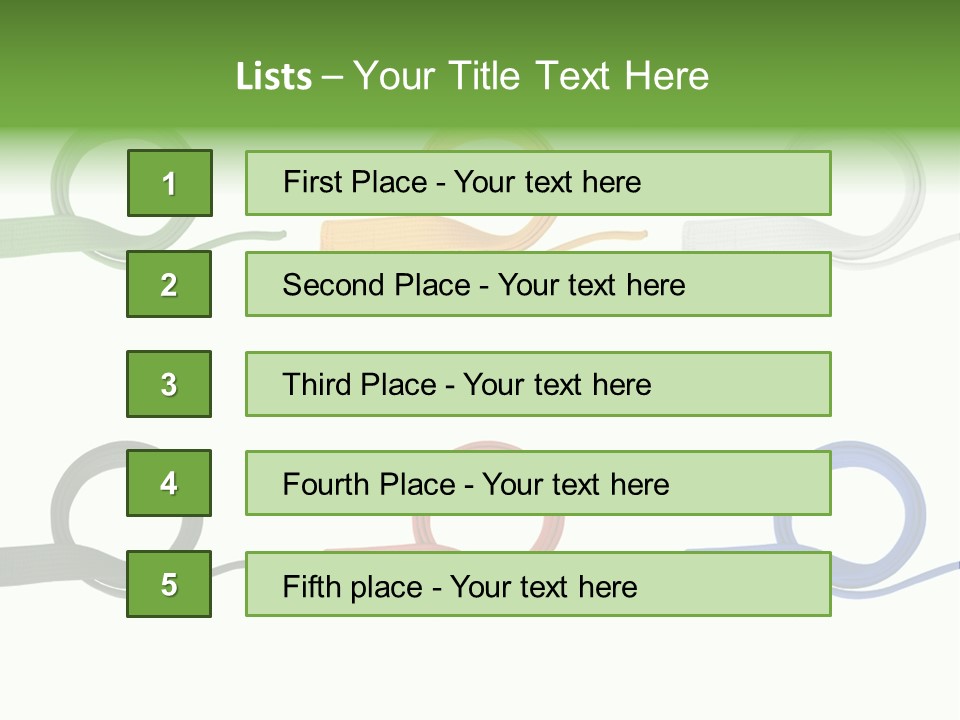 Martial Color Clothes PowerPoint Template