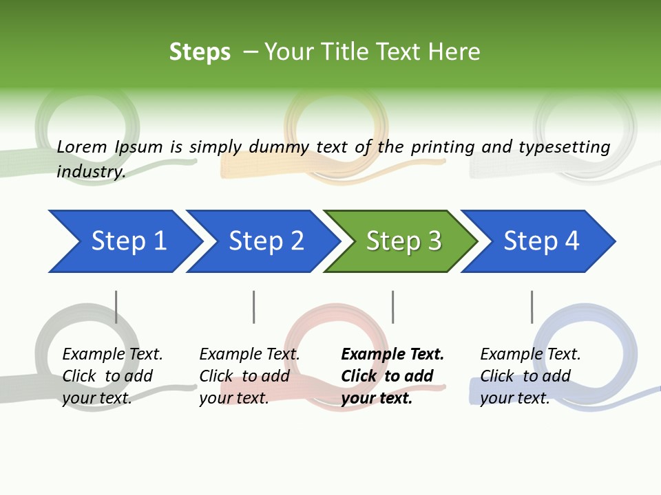 Martial Color Clothes PowerPoint Template
