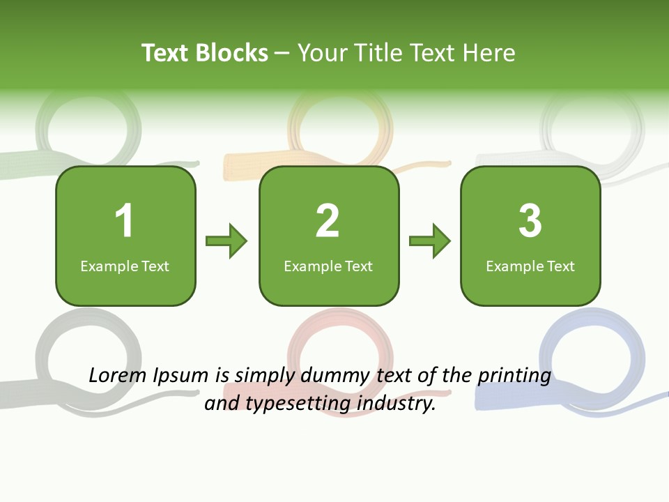 Martial Color Clothes PowerPoint Template