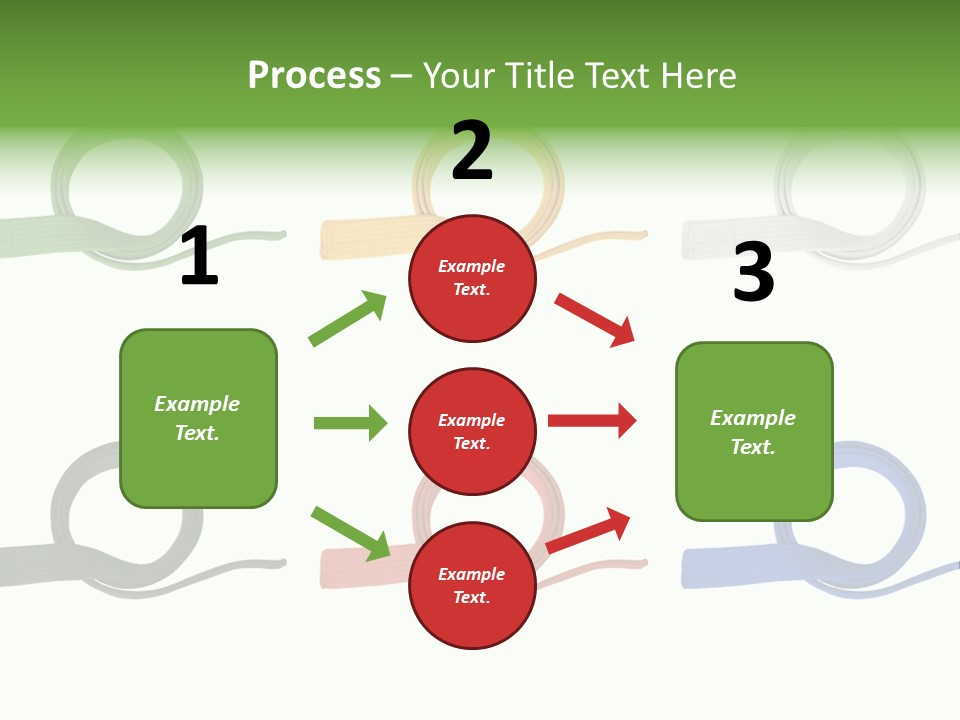 Martial Color Clothes PowerPoint Template