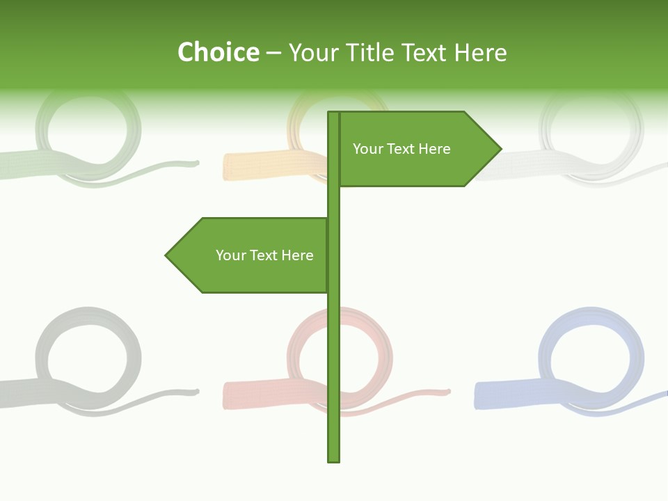 Martial Color Clothes PowerPoint Template