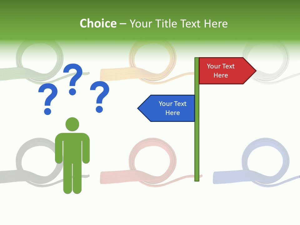 Martial Color Clothes PowerPoint Template