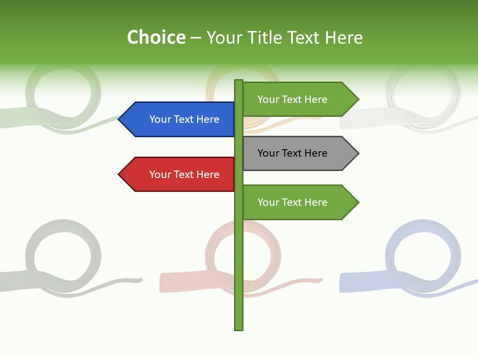 Martial Color Clothes PowerPoint Template