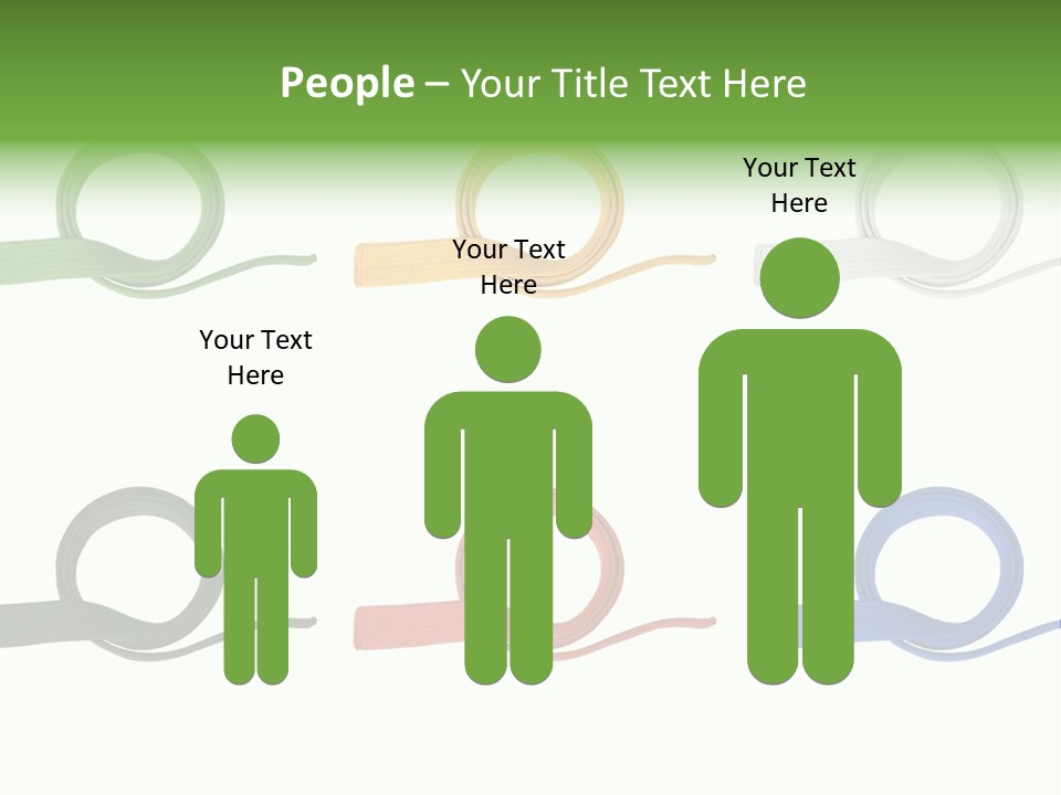 Martial Color Clothes PowerPoint Template