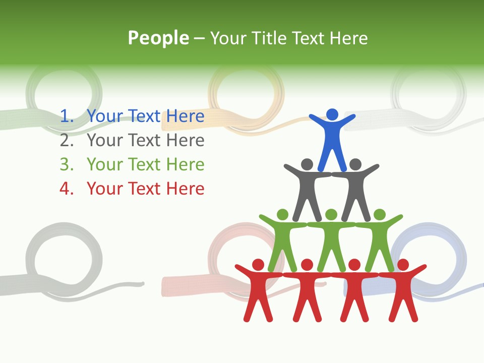 Martial Color Clothes PowerPoint Template