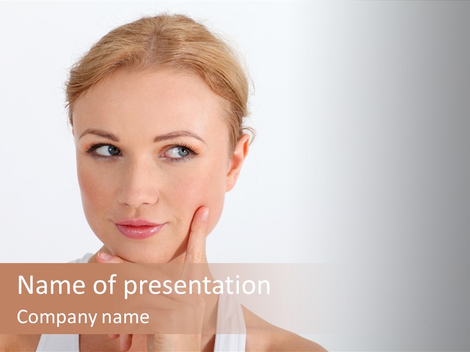 Beautiful Copyspace White Top PowerPoint Template