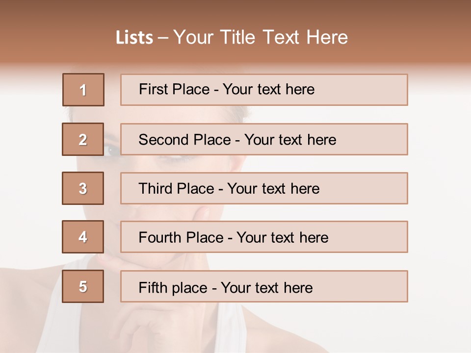Beautiful Copyspace White Top PowerPoint Template