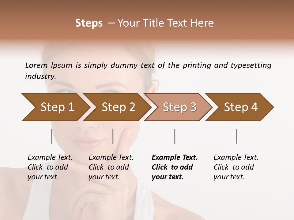 Beautiful Copyspace White Top PowerPoint Template