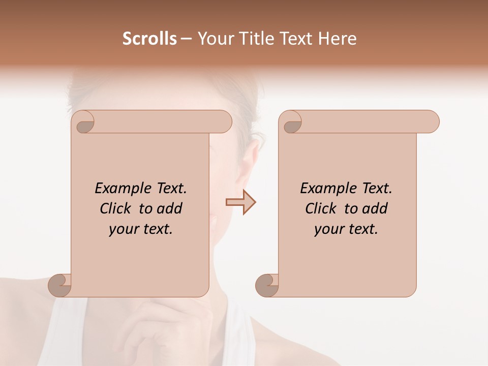 Beautiful Copyspace White Top PowerPoint Template