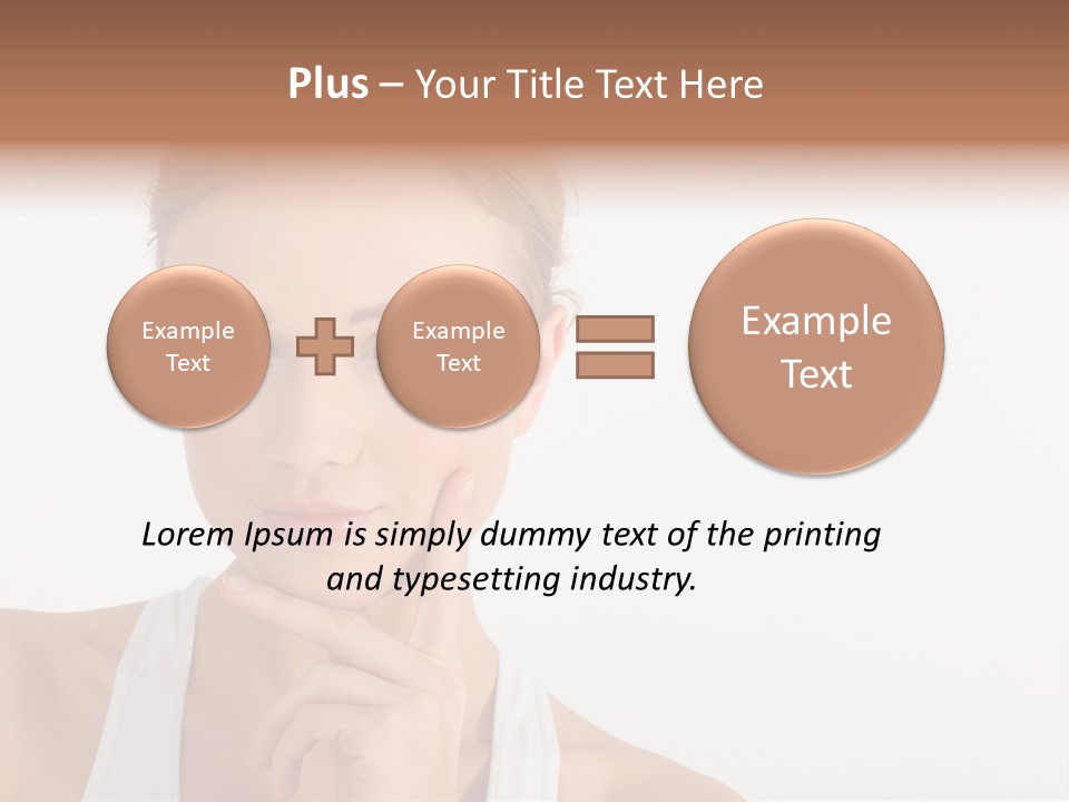 Beautiful Copyspace White Top PowerPoint Template