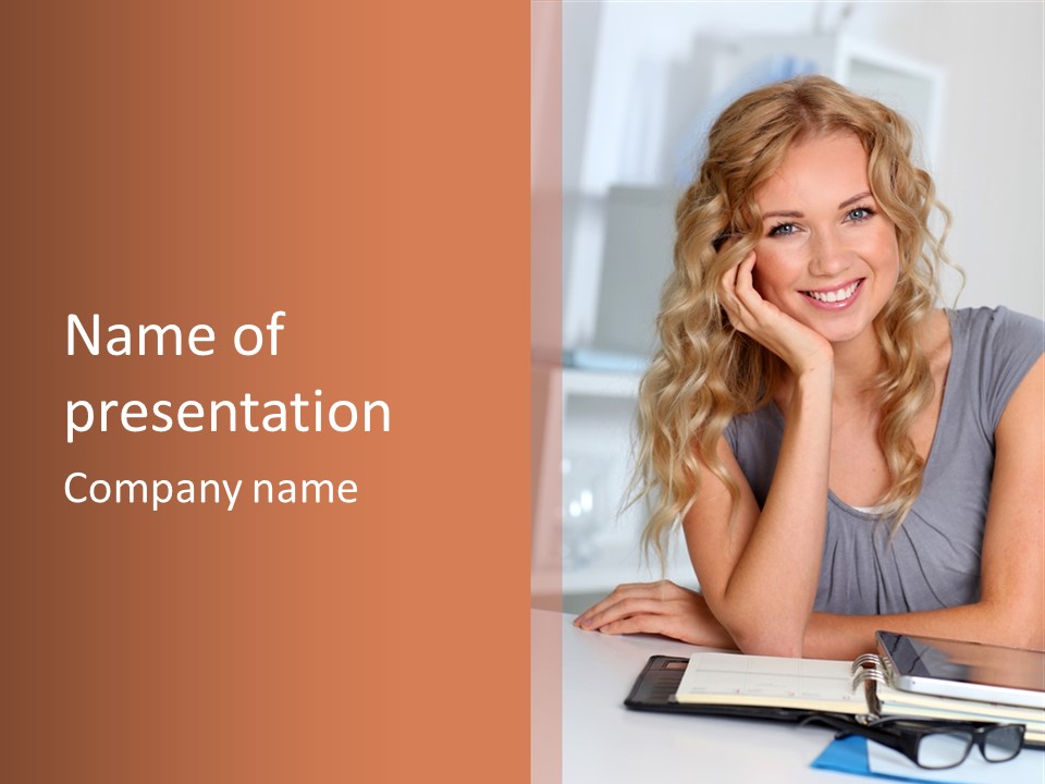 Job Business Portrait PowerPoint Template