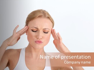 Bothered Hurt Woman PowerPoint Template