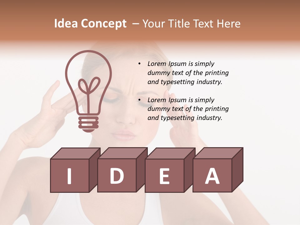 Bothered Hurt Woman PowerPoint Template