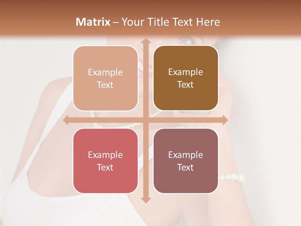 Talking Wedding Dress Leaning PowerPoint Template