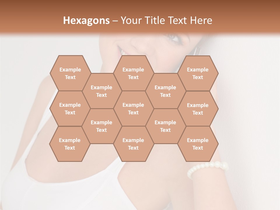 Talking Wedding Dress Leaning PowerPoint Template